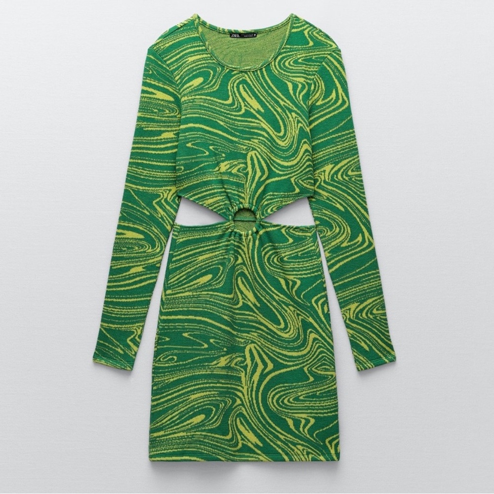 ZARA Cut-Out Jade Mini dress